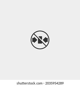 Sin signo de ilustración de icono de vector de embalaje