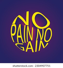 No pain no gain post design in 3d	