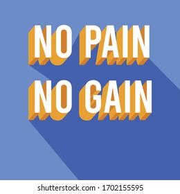 no pain no gain, typography design about typography, quote, calligraphy