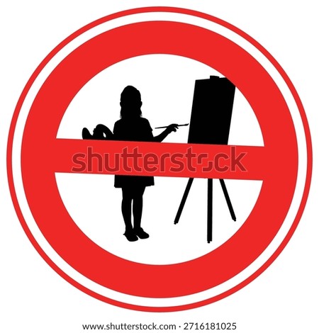No Painting Vector icon which can easily modify or edit

