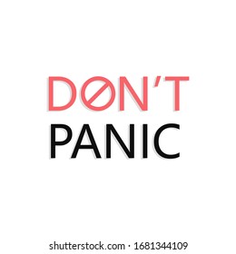 No panic icon on white background. Vector illustration