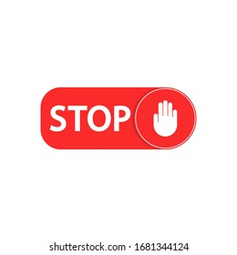 No panic icon on white background. Vector illustration