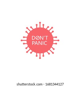 No panic icon on white background. Vector illustration