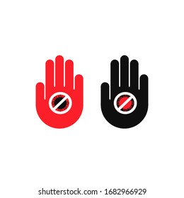 No panic icon on white background. Vector illustration