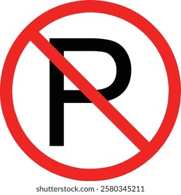 No Park Here sign, indicating that parking is not allowed in the area to ensure clear passage and maintain safety or accessibility.