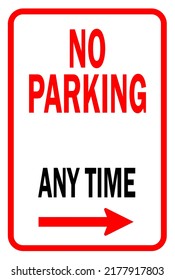 412 No parking anytime Images, Stock Photos & Vectors | Shutterstock