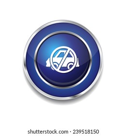 No Parking Blue Vector Icon Design