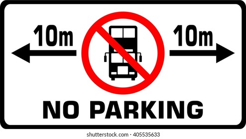 No Parking Bus 10m