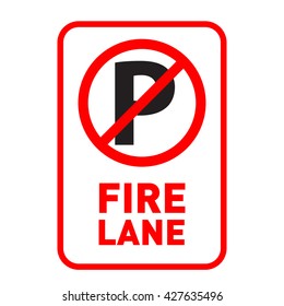 No Parking in Fire Lane