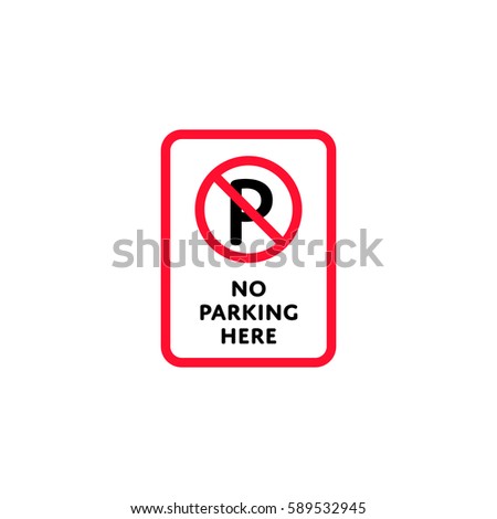 Image, Stock Photo [no] parking