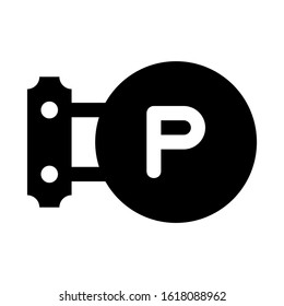 no parking icon isolated sign symbol vector illustration - high quality black style vector icons
