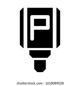no parking icon isolated sign symbol vector illustration - high quality black style vector icons
