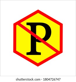 no parking icon. parking restrictions on a white background. vector illustration