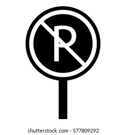 No parking icon. Simple illustration of no parking vector icon for web