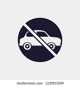 no parking icon, Vector illustration. no car icon