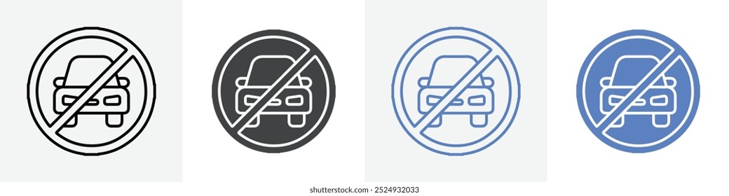No hay Vector de iconos de estacionamiento para el Web