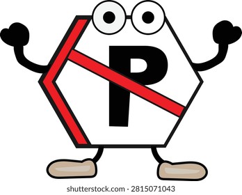 No parking icon vector symbol