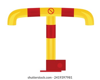 No parking lock. vector illustration