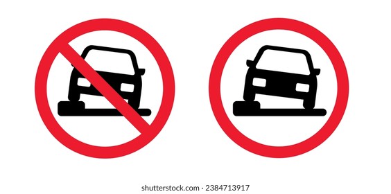 No parking on pavement, signboard, ban. Stop, parked on a pedestrian walkway. Traffic, vehicle not on the sidewalk, footpath. Side walk rood sign. Do not car parking on pavements. Forbidden.