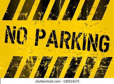 no parking, prohibition sign, vector