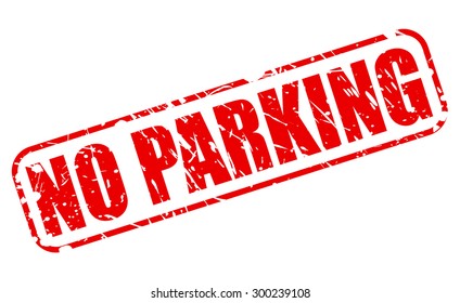 No parking red stamp text on white