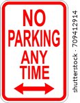 No parking sign