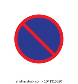 No parking sign