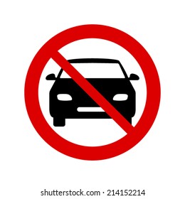 No parking sign