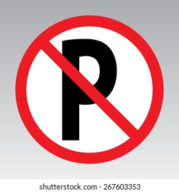 No parking sign