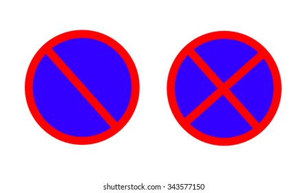 No parking sign