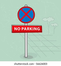 No parking sign