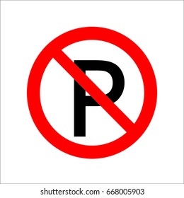 No parking sign