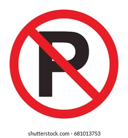 No parking sign
