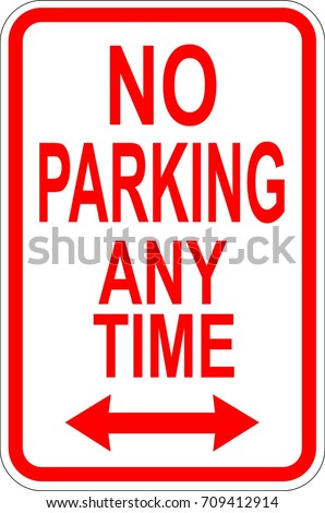 No parking sign