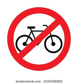 no parking sign, no bicycle
