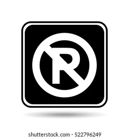 no parking sign graphic vector illustration eps 10