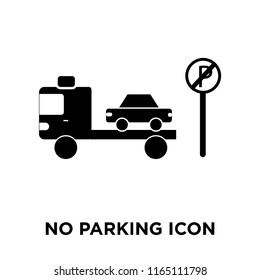 No Parking Sign icon vector isolated on white background, No Parking Sign transparent sign