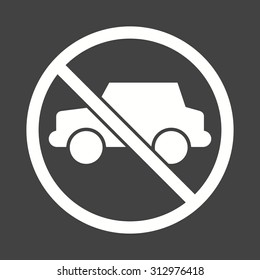 No, parking, sign icon vector image. Can also be used for traffic signs. Suitable for web apps, mobile apps and print media.