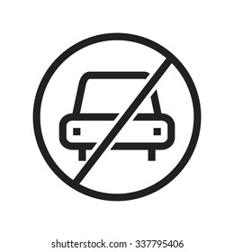 No, parking, sign icon vector image.Can also be used for housing. Suitable for mobile apps, web apps and print media.