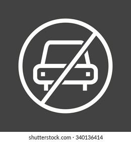 No, parking, sign icon vector image.Can also be used for housing. Suitable for mobile apps, web apps and print media.