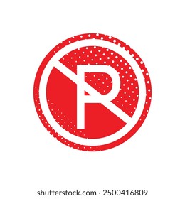 no parking sign information vector