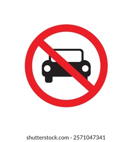 no parking sign information vector