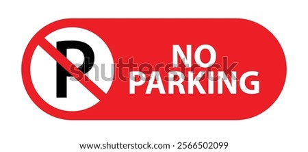 no parking sign information vector