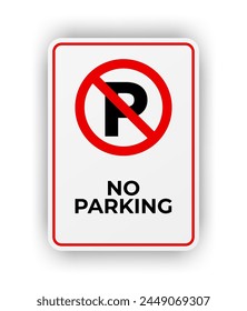 No hay señal de estacionamiento, señal de estacionamiento prohibido