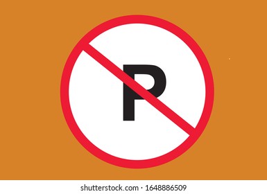 no parking sign. this is a vector illustration.