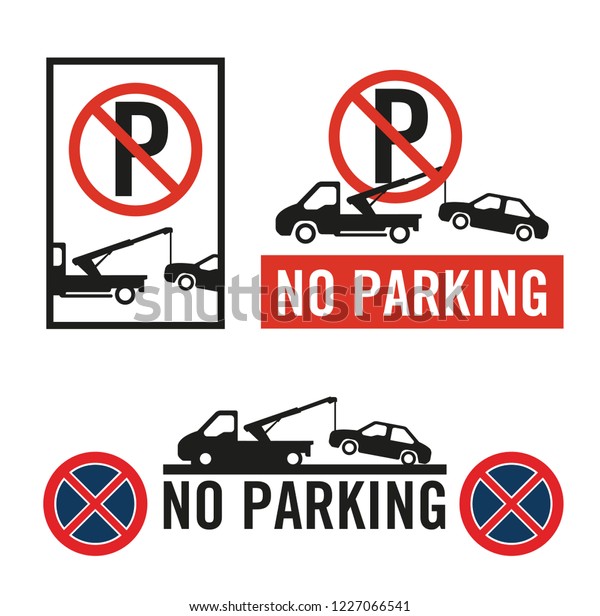 No Parking Sign Tow Away Zone Stock Vector Royalty Free No Parking Sign Tow Away Zone Stock Vector Royalty Free