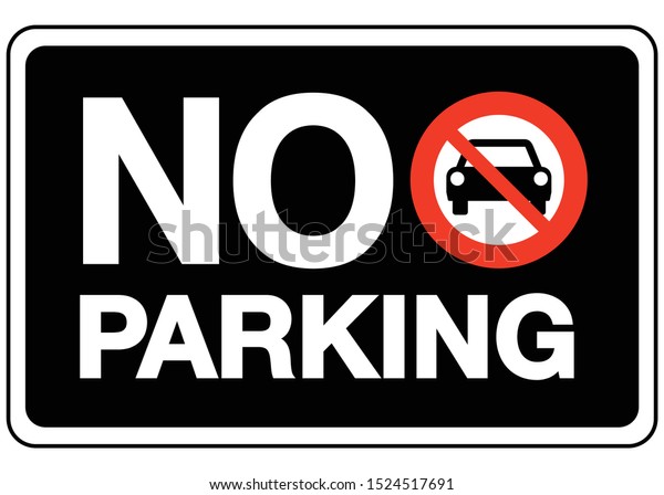 No Parking Sign Vector Illustration Pictogram のベクター画像素材 ロイヤリティフリー