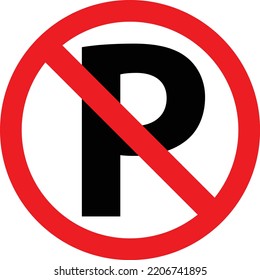 no hay imagen vectorial de signo de estacionamiento