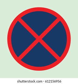 No parking sign warning