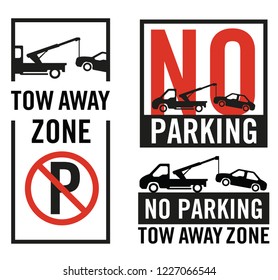 No parking signs